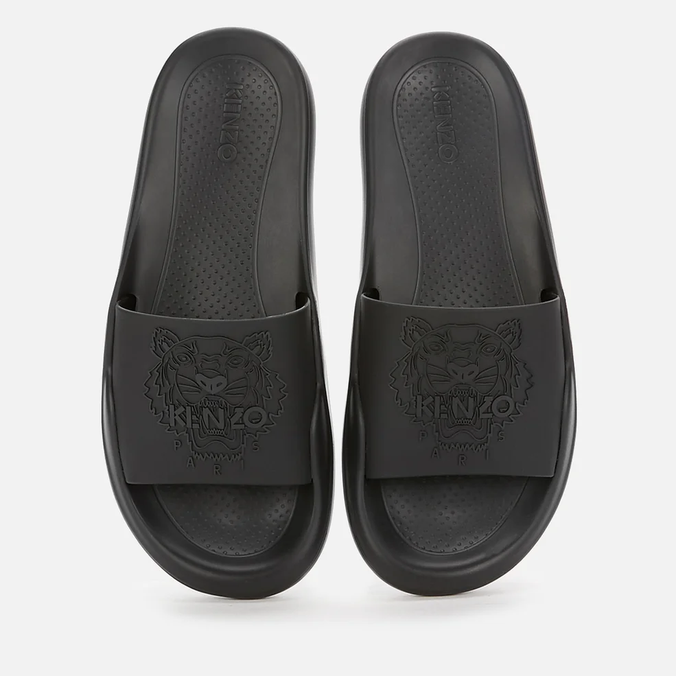 KENZO Women's Tiger Head Pool Slide Sandals - Black Image 1