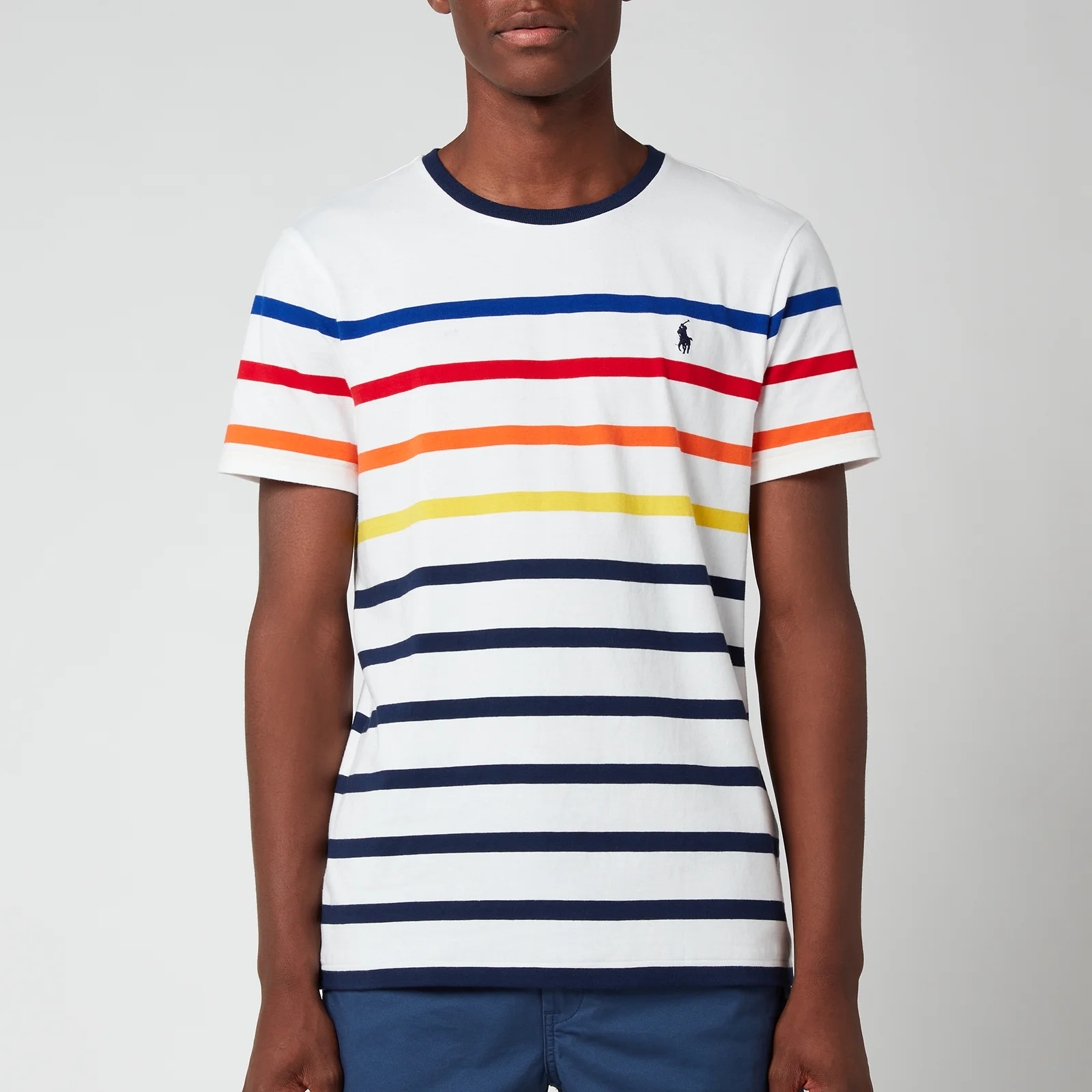 Polo Ralph Lauren Men's Multi Stripe T-Shirt - White Multi Image 1