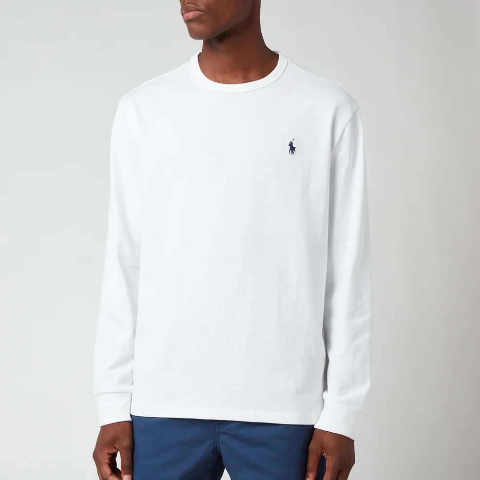 Polo Ralph Lauren Men's Jersey Long Sleeve T-Shirt - White Image 1