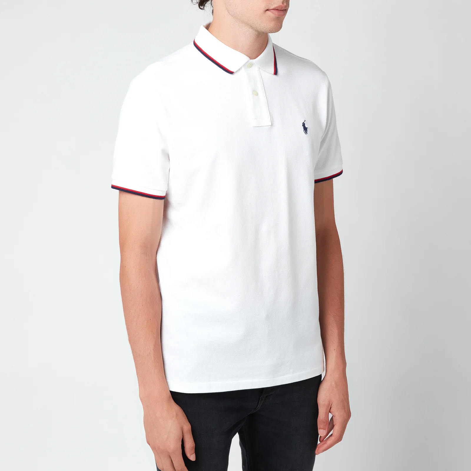 Polo Ralph Lauren Men's Custom Slim Fit Tipped Polo Shirt - White - S Image 1