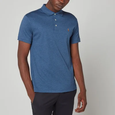 Polo Ralph Lauren Men's Slim Fit Soft Cotton Polo Shirt - Derby Blue Heather