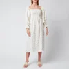 Sleeper Women's Atlanta Linen Dress - White & Yellow - Image 1