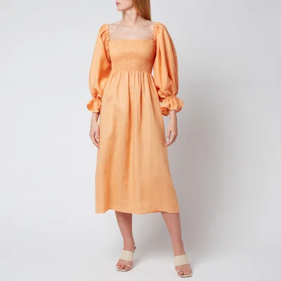 Sleeper Women's Atlanta Linen Dress - Coral