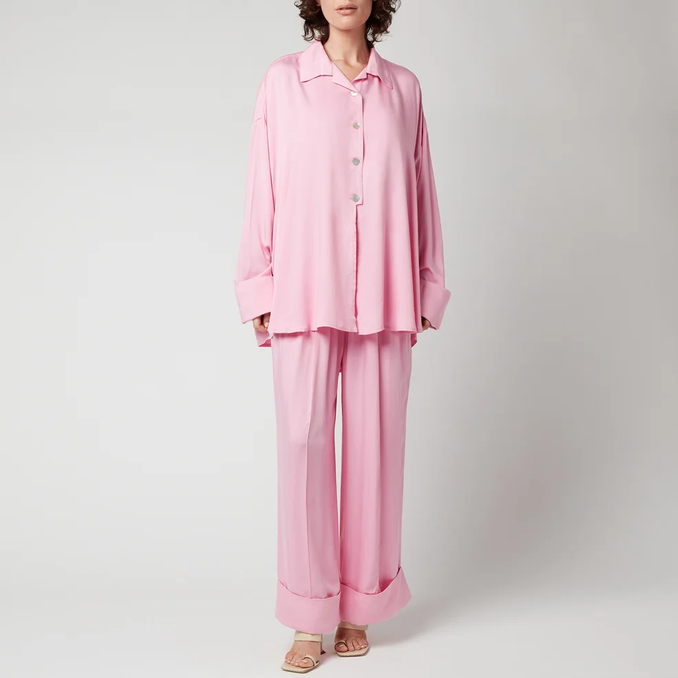 Sleeper Women's Sizeless Viscose Pajama Set - Pink Image 1