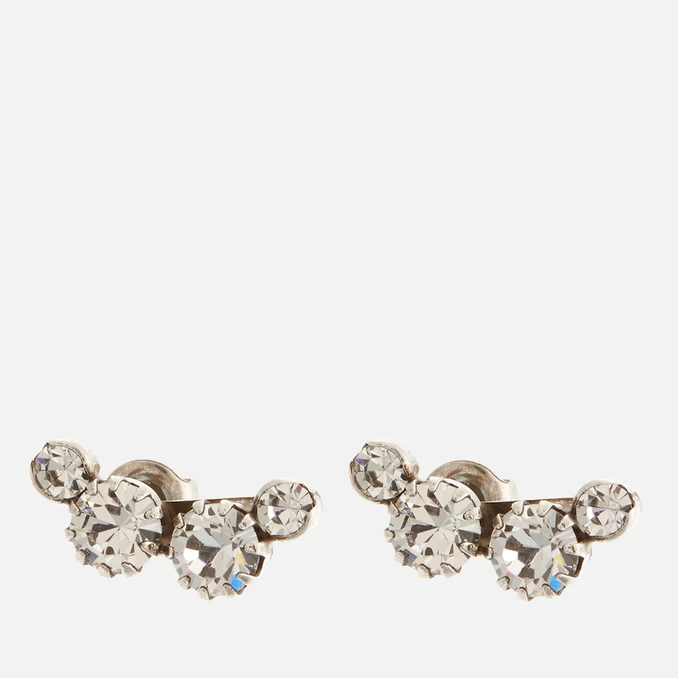 Isabel Marant Women's Crystal Stud Earrings - Silver Image 1