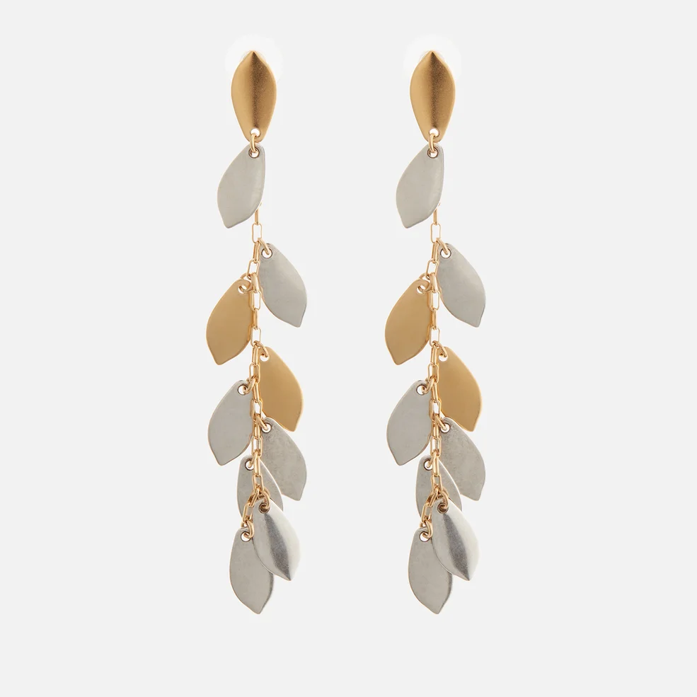 Isabel Marant Women's Leaf Drop Earrings - Gold Image 1
