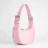 BY FAR Women's Soho Grained Leather Shoulder Bag - Peony - Image 1