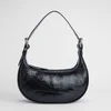 BY FAR Women's Soho Grained Leather Shoulder Bag - Black - Image 1