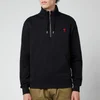 AMI Men's De Coeur Quarter Zip Sweatshirt - Black - Image 1