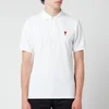 AMI Men's De Coeur Polo Shirt - White - Image 1