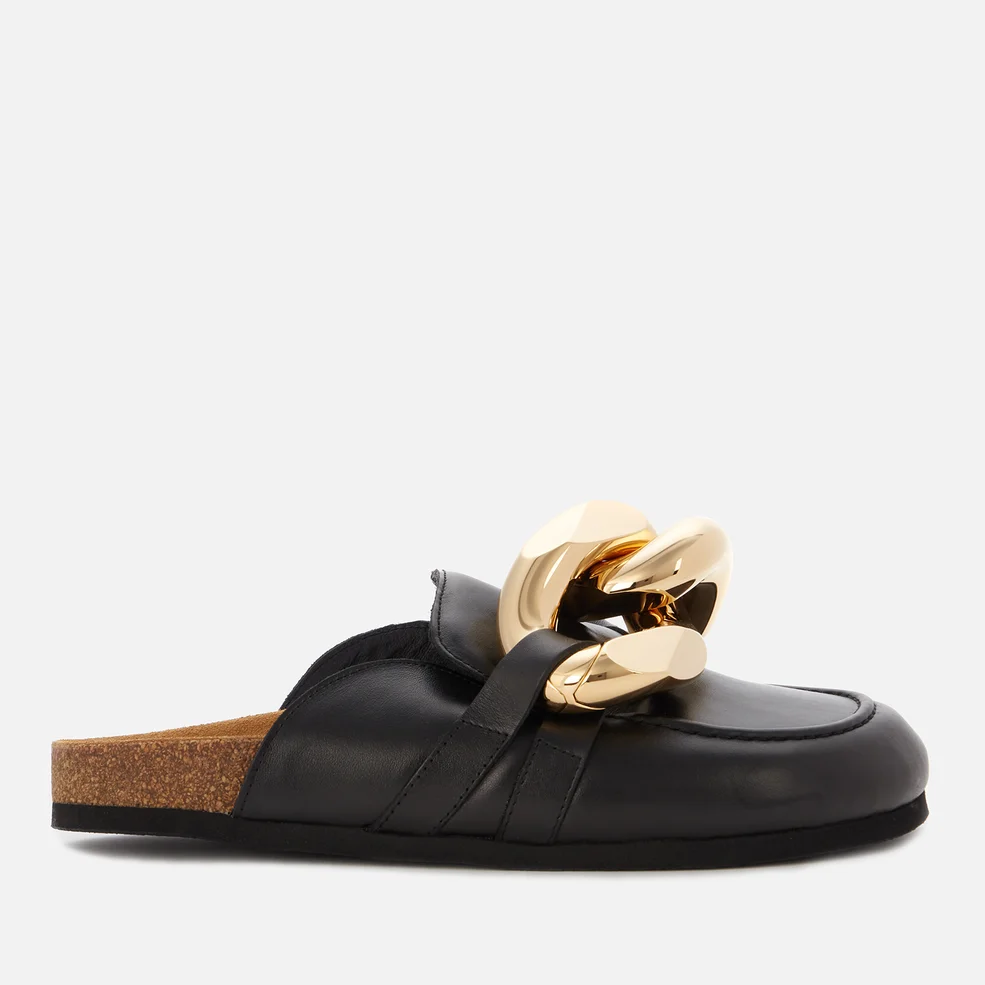 JW Anderson Women's Chain Leather Mules - Black Image 1