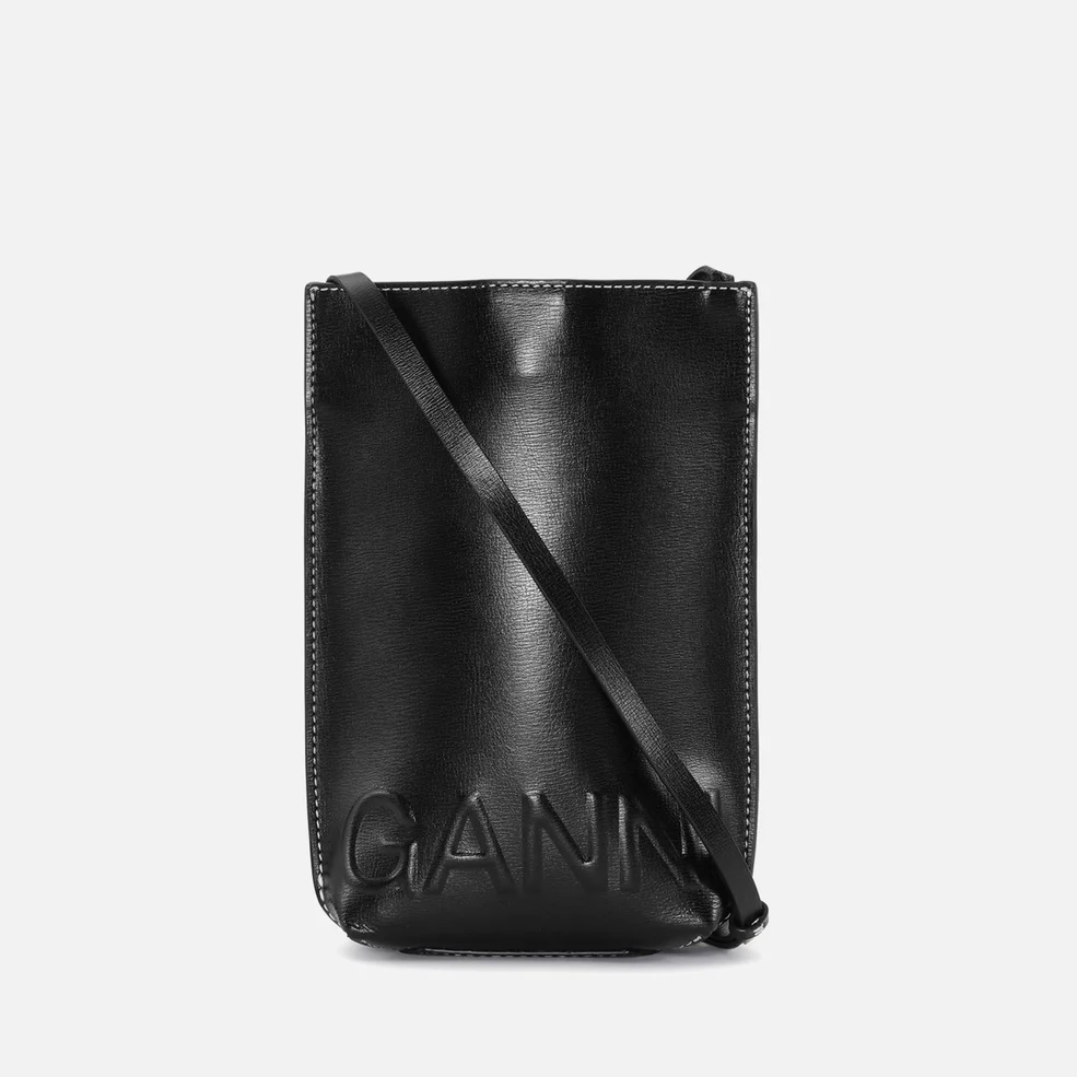 Ganni Banner Small Leather Cross Body Bag Image 1