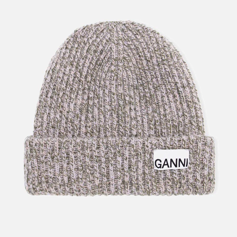 Ganni Women's Rib Knit Beanie - Multi Image 1