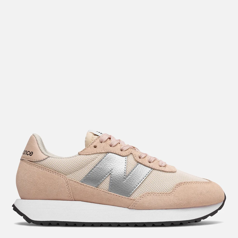 New Balance Womens's 237 Trainers - Rose Water/Silver Metallic Image 1