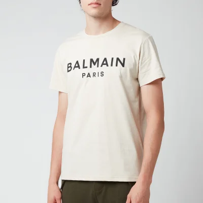 Balmain Men's Printed T-Shirt - Yellow/Black
