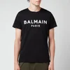 Balmain Men's Printed T-Shirt - Black/White - Image 1