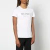 Balmain Men's Eco Sustainable Foil T-Shirt - White/Silver - Image 1