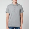Balmain Men's Printed Collar Polo Shirt - Grey/White - Image 1