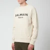 Balmain Men's Printed Sweatshirt - Yellow/Black - Image 1