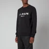 Balmain Men's Eco Sustainable Foil Sweatshirt - Black/Silver - Image 1