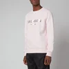 Balmain Men's Eco Sustainable Foil Sweatshirt - Pale Pink/Silver - Image 1