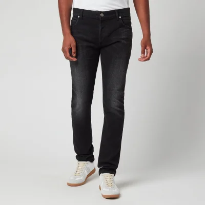 Balmain Men's 6 Pocket Denim Slim Jeans - Black