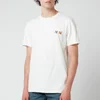 Maison Kitsuné Unisex Double Fox Head Patch T-Shirt - Latte - Image 1