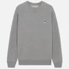 Maison Kitsuné Men's Grey Fox Head Patch Sweatshirt - Grey Melange - Image 1