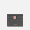 Thom Browne Men's Note Compartment Card Holder In Pebble Grain Leather - Dark Grey - Image 1