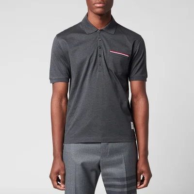 Thom Browne Men's Pocket Polo Shirt - Dark Grey - 1/S