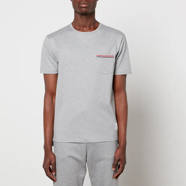 Thom Browne Men's Chest Pocket T-Shirt - Light Grey