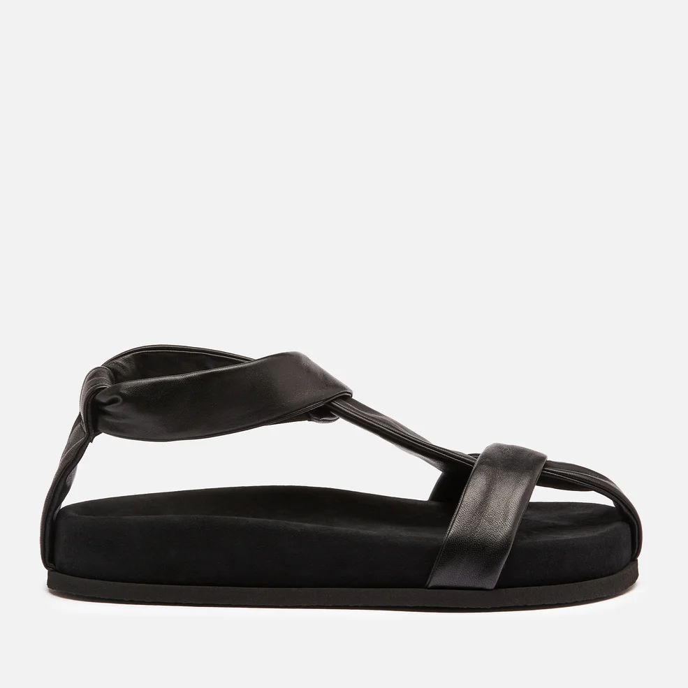 Neous Women's Proxima Leather Flat Sandals - Black Image 1