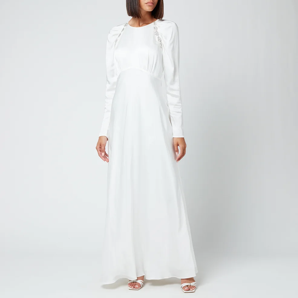 Self-Portrait Women's Viscose Maxi Dress - White Image 1