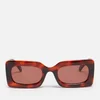 Le Specs Women's Oh Damn! Rectangular Sunglasses - Toffee Tort - Image 1