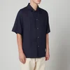 Maison Margiela Men's Short Sleeve Shirt - Dark Blue - Image 1
