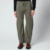 Maison Margiela Men's Jersey Ribbed Cuff Trousers - Military/Navy - Image 1