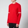 Maison Margiela Men's Crew Neck Knitted Sweatshirt - Red/White - Image 1