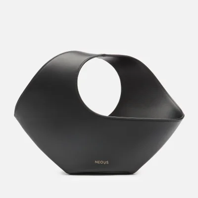 Neous Women's Jupiter Mini Leather Oval Bag - Black