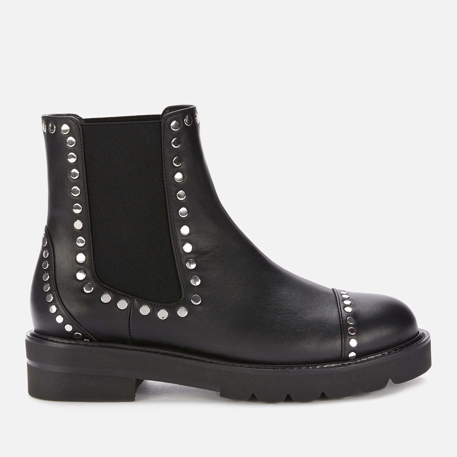 Stuart Weitzman Women's Frankie Lift Studs Leather Chelsea Boots - Black Image 1