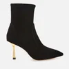 Stuart Weitzman Women's Max 85 Suede Ankle Boots - Black/Gold - Image 1