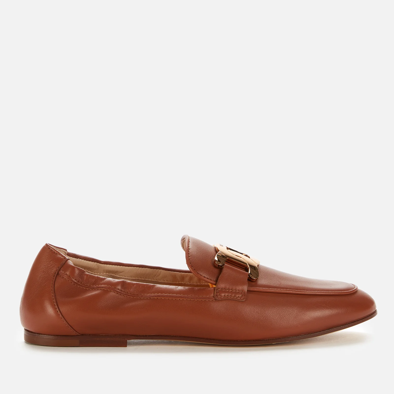 Tod's Women's Kate Leather Loafers - Tan Image 1