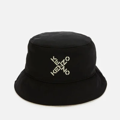 KENZO Men's Sport Nylon Reversible Bucket Hat - Black