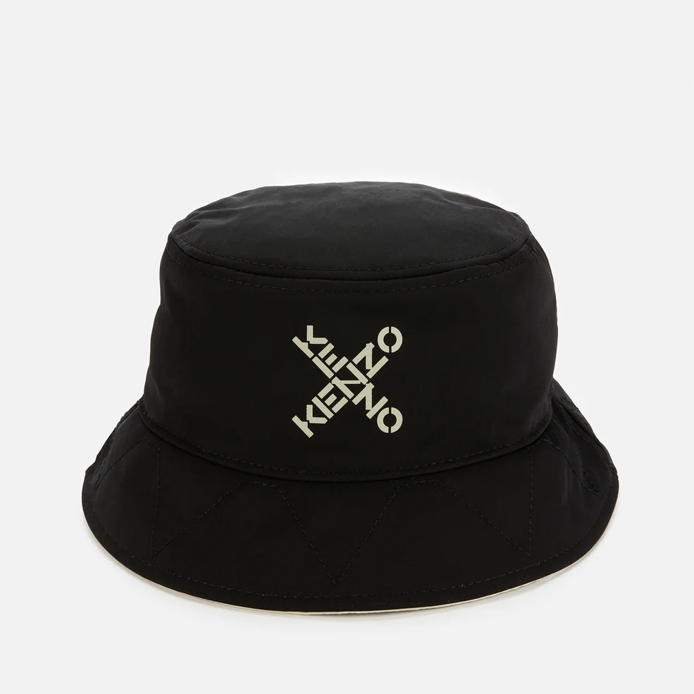 KENZO Men's Sport Nylon Reversible Bucket Hat - Black Image 1