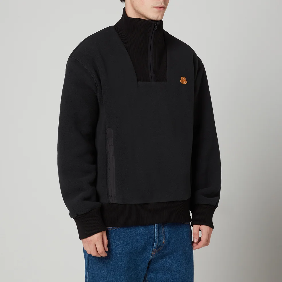 KENZO Men's Polar High Neck Fleece Jacket - Black Image 1