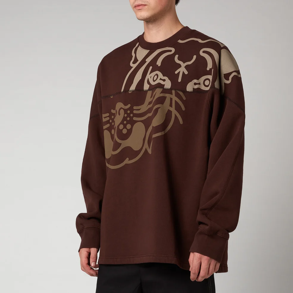 KENZO Men's K-Tiger Seasonal Sweatshirt - Dark Brown Image 1