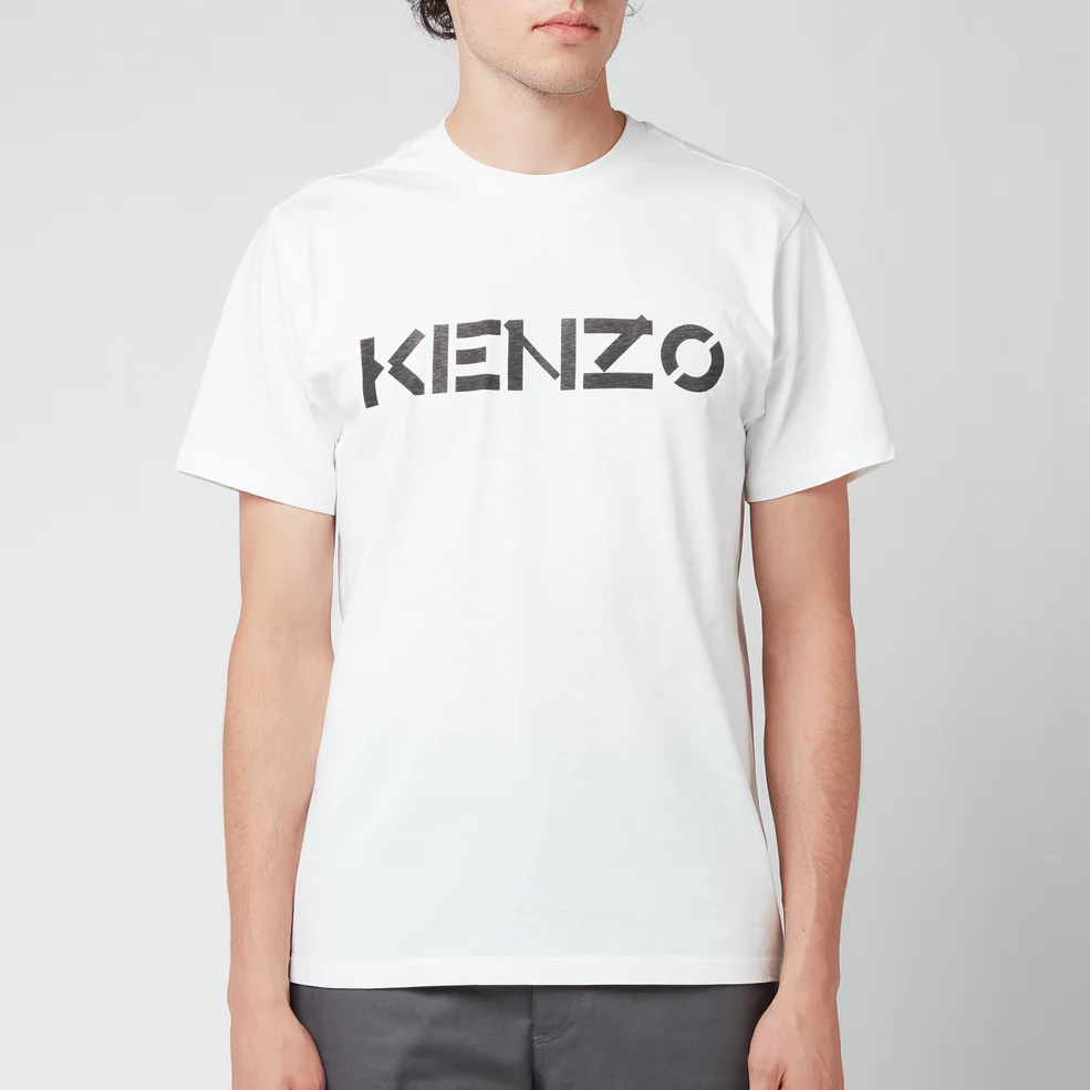 KENZO Men's Logo Classic T-Shirt - White Image 1