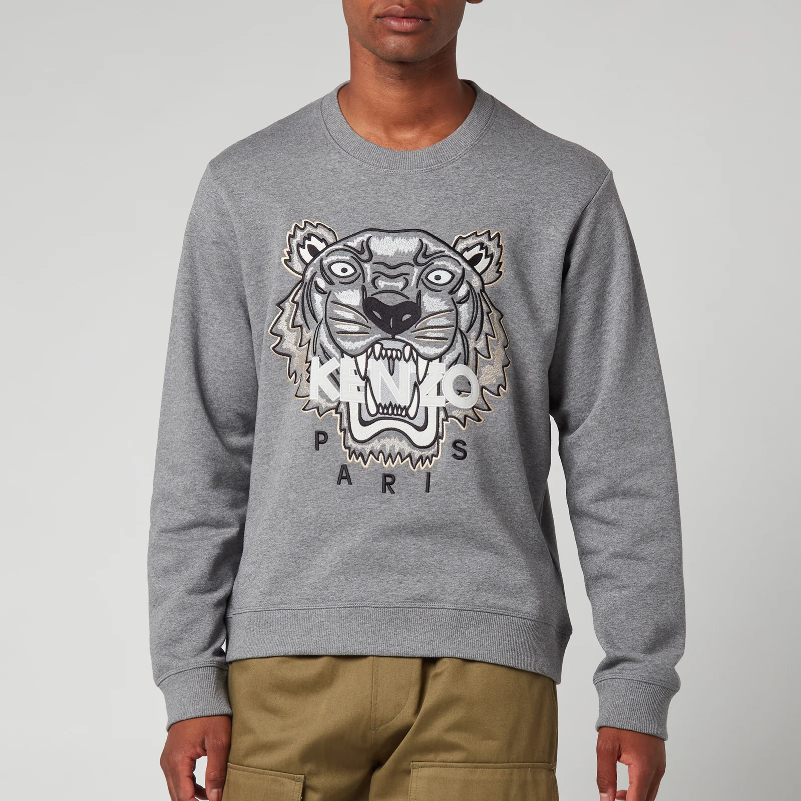 KENZO Men's Tiger Original Sweatshirt - Dove Grey Image 1
