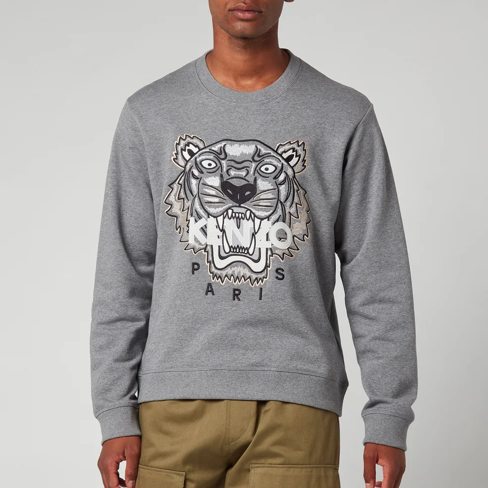 KENZO Men's Tiger Original Sweatshirt - Dove Grey Image 1
