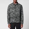 KENZO Men's Printed Quilted Shirt - Lime Tea - Image 1
