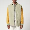 KENZO Men's Reversible Quilted Shirt - Lime Tea - Image 1